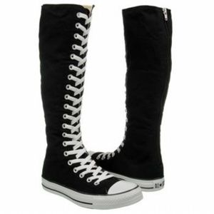 SOLD: Knee high lace up shoes